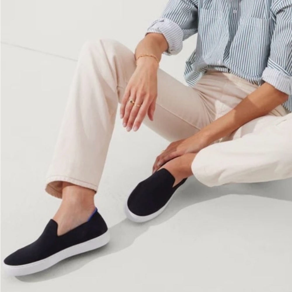 ROTHY’S  The Original Slip On Sneaker in Navy Comfort Eco Friendly Women Sz 10